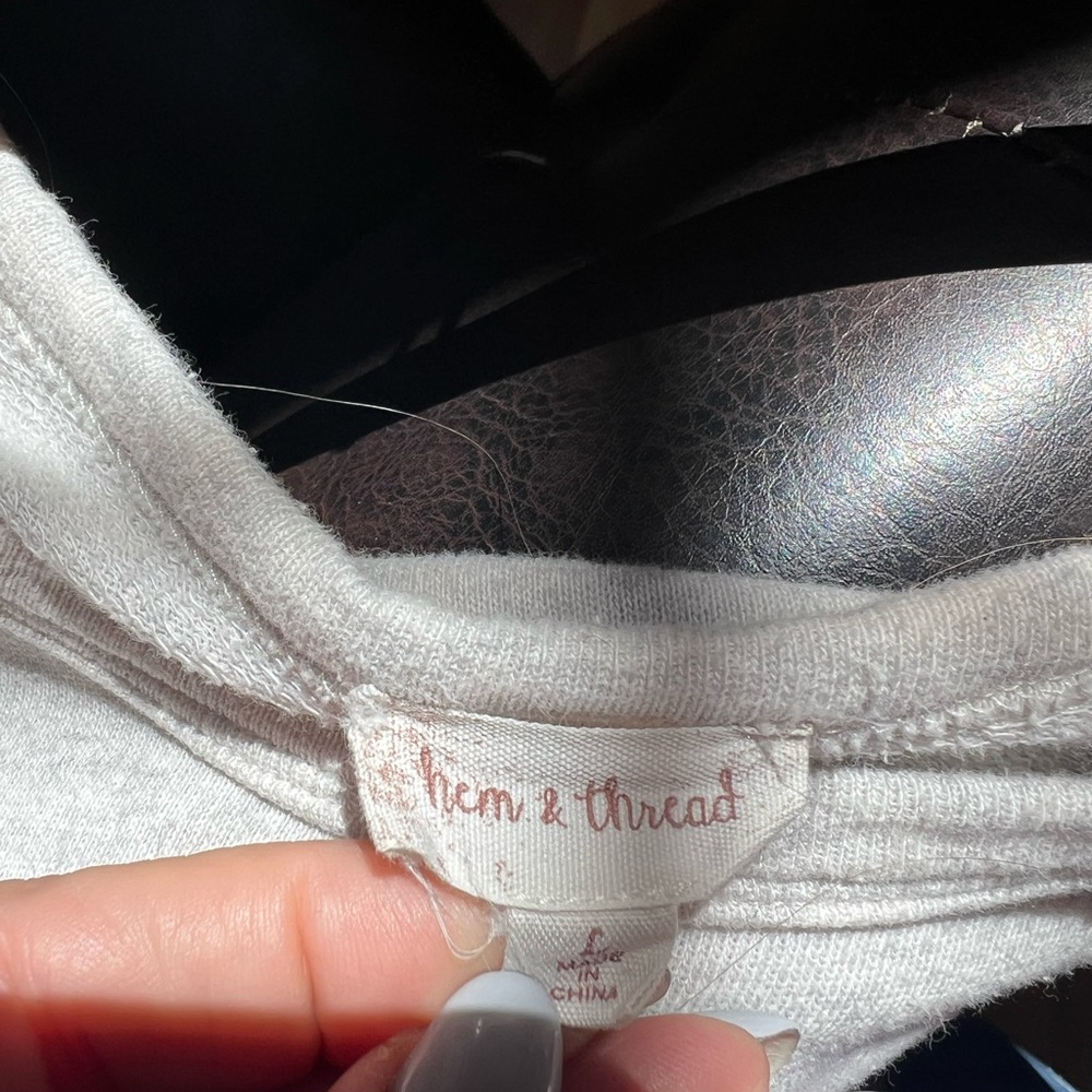 Hem & Thread Leopard Cheetah Print Gray Heather S… - image 5